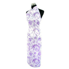 Muatkan imej ke dalam penonton Galeri, Backless Brocade Cheongsam Paisley Pattern Chinese Dress Evening Gown
