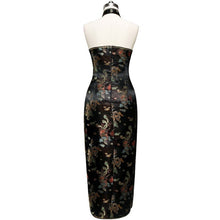 Load image into Gallery viewer, Backless Brocade Dragon &amp; Phoenix Pattern Cheongsam Chinese Dress
