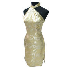 Load image into Gallery viewer, Brocade One Shoulder Cheongsam Floral Chinese Dress
