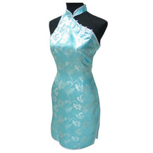 Load image into Gallery viewer, Brocade One Shoulder Cheongsam Floral Chinese Dress
