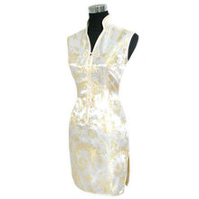 Muatkan imej ke dalam penonton Galeri, V Neck Paisley Pattern Brocade Cheongsam Chinese Dress
