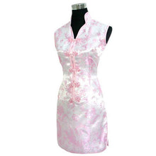 Load image into Gallery viewer, V Neck Paisley Pattern Brocade Cheongsam Chinese Dress
