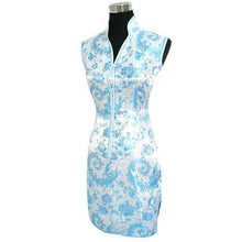 Load image into Gallery viewer, V Neck Paisley Pattern Brocade Cheongsam Chinese Dress
