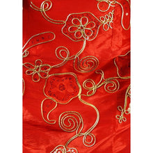 Load image into Gallery viewer, Taffeta Floral Appliques &amp; Sequins Cheongsam Chinese Dress
