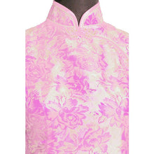 Muatkan imej ke dalam penonton Galeri, Cap Sleeve Brocade Cheongsam Floral Chinese Dress
