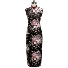 Muatkan imej ke dalam penonton Galeri, Rayon Cheongsam Floral Chinese Dress Key Hole Neck
