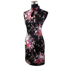 Load image into Gallery viewer, Key Hole Neck Mini Floral Chinese Dress
