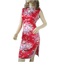 Muatkan imej ke dalam penonton Galeri, Key Hole Neck Mini Floral Chinese Dress
