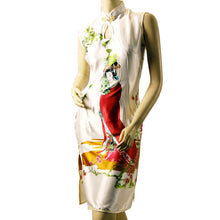 Muatkan imej ke dalam penonton Galeri, Ancient China Lady Portrait Pattern Cheongsam Chinese Dress
