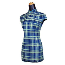 Load image into Gallery viewer, Mandarin Collar Plaids &amp; Checks Cheongsam Top
