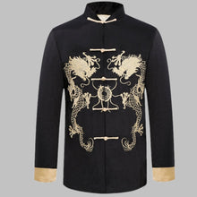 Load image into Gallery viewer, Chameleon Fabric Dargons Embroidery Chinese Jacket
