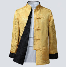 Load image into Gallery viewer, Reversible Silk Blend Auspicious Chinese Jacket
