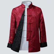 Load image into Gallery viewer, Reversible Silk Blend Auspicious Chinese Jacket
