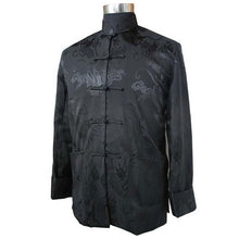 Muatkan imej ke dalam penonton Galeri, Silk Blend Dragons Pattern Chinese Jacket
