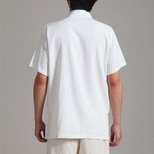 Muatkan imej ke dalam penonton Galeri, Short Sleeve Dragon Embroidery Linen Chinese Kung Fu Shirt
