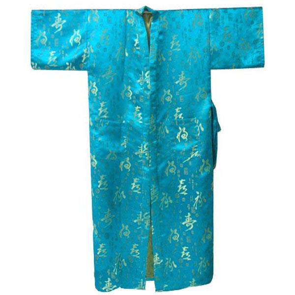 Calligraphy Pattern Brocade Sleepwear Bathrobe