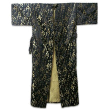 Muatkan imej ke dalam penonton Galeri, Calligraphy Pattern Brocade Sleepwear Bathrobe
