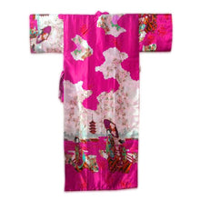 Muatkan imej ke dalam penonton Galeri, Japanese Silk Blend Sleepwear Bathrobe
