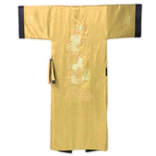 Muatkan imej ke dalam penonton Galeri, Reversible Dragon Embroidery Silk Blend Sleepwear Bathrobe
