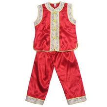 Muatkan imej ke dalam penonton Galeri, Silk Blend Kid&#39;s Suit with Floral Embroidery Edge
