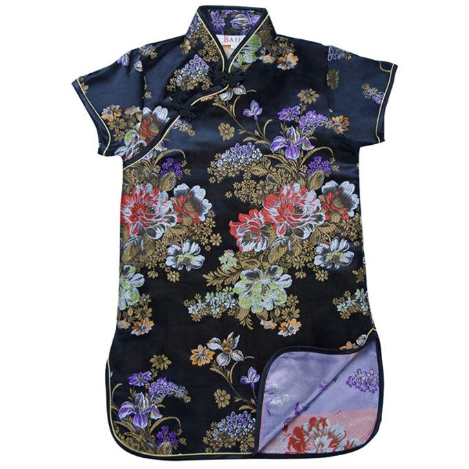 Floral Brocade Kid's Cheongsam Qipao Dress