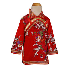 Muatkan imej ke dalam penonton Galeri, Traditional Cheongsam Top Floral Chinese Suit with Mandarin Sleeve
