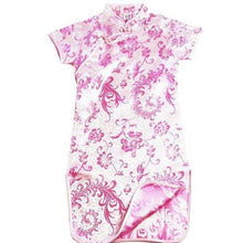 Muatkan imej ke dalam penonton Galeri, Short Sleeve Paisley Pattern Brocade Kid&#39;s Cheongsam Qipao Dress
