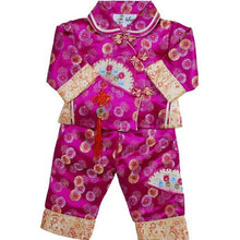 Load image into Gallery viewer, Long Sleeve Auspicious Pattern Brocade Girl&#39;s Suit
