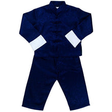 Muatkan imej ke dalam penonton Galeri, Dragons Pattern Silk Blend Kid&#39;s Kung Fu Suit
