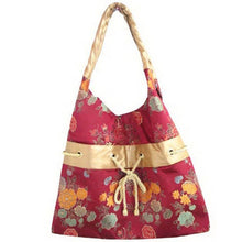 Load image into Gallery viewer, Floral Brocade Chinese Hobo Bag
