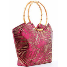 Load image into Gallery viewer, Leaves Pattern Brocade Tote Bag
