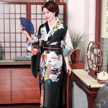 Load image into Gallery viewer, Lady Portrait Pattern Traditional Japanese Kimono
