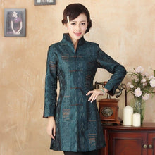 Muatkan imej ke dalam penonton Galeri, V Neck Floral Brocade Chinese Wind Coat
