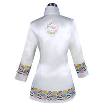 Load image into Gallery viewer, Stand Collar Floral Embroidery Silk Blend Chinese Wind Coat
