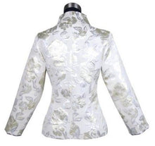 Muatkan imej ke dalam penonton Galeri, Spider Button Gilded Flowers Brocade Chinese Jacket
