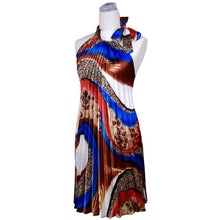 Muatkan imej ke dalam penonton Galeri, Halter Top Silk Blend Boho Dress
