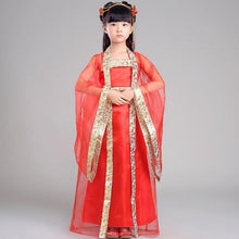 Muatkan imej ke dalam penonton Galeri, Kid&#39;s Chinese Princess Costume of Tang Dynasty
