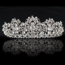 Load image into Gallery viewer, Lotus Shape Rhinestones Tiara Crown
