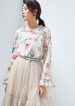 Load image into Gallery viewer, Alicia  Floral Silk Blouse
