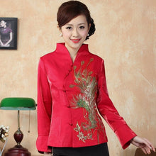 Muatkan imej ke dalam penonton Galeri, Phoenix Sequins Taffeta Chinese Jacket Mother&#39;s Coat
