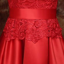 Load image into Gallery viewer, Mandarin Collar Lace Top Satin Skirt Chinese Wedding Dress
