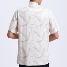 Muatkan imej ke dalam penonton Galeri, Short Sleeve Dragon Embroidery Cotton Chinese Kung Fu Shirt
