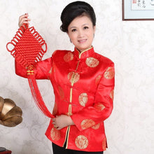 Muatkan imej ke dalam penonton Galeri, Classic Brocade Chinese Festival Coat Mother&#39;s Jacket
