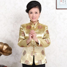 Muatkan imej ke dalam penonton Galeri, Classic Brocade Chinese Festival Coat Mother&#39;s Jacket
