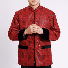 Muatkan imej ke dalam penonton Galeri, Auspicious Pattern Mandarin Collar Traditional Chinese Jacket
