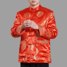 Muatkan imej ke dalam penonton Galeri, Auspicious Pattern Traditional Brocade Chinese Wadded Jacket
