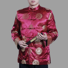 Muatkan imej ke dalam penonton Galeri, Auspicious Pattern Traditional Brocade Chinese Wadded Jacket
