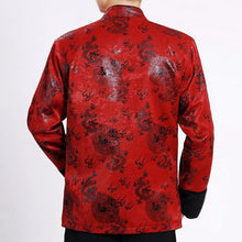 Load image into Gallery viewer, Dragons Pattern Traditional Chinese Wadded Jacket
