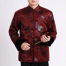 Load image into Gallery viewer, Dragons Pattern Traditional Chinese Wadded Jacket
