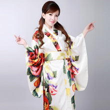 Load image into Gallery viewer, Women&#39;s Floral Traditional Japanese Kimono
